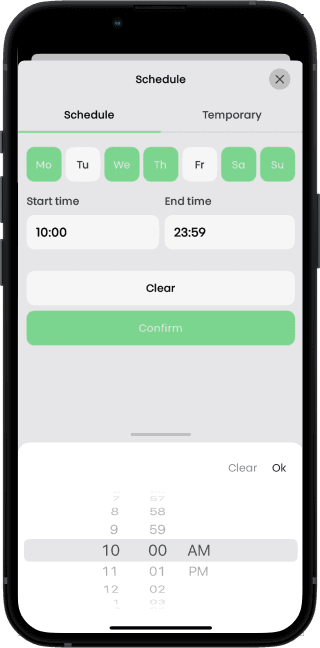Schedule access — Bold Smart Lock