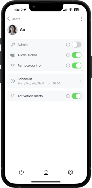 App entry control — Bold Smart Lock